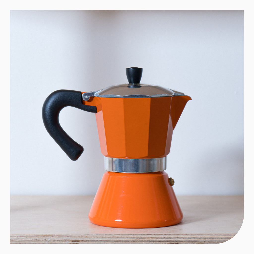 Pezzetti Bellexpress Moka Pot 6 Cup - Orange – mlkwood store