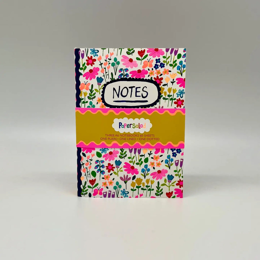Paper Salad - Colourful Notes - A6 Set of 3 Notebooks – mlkwood store