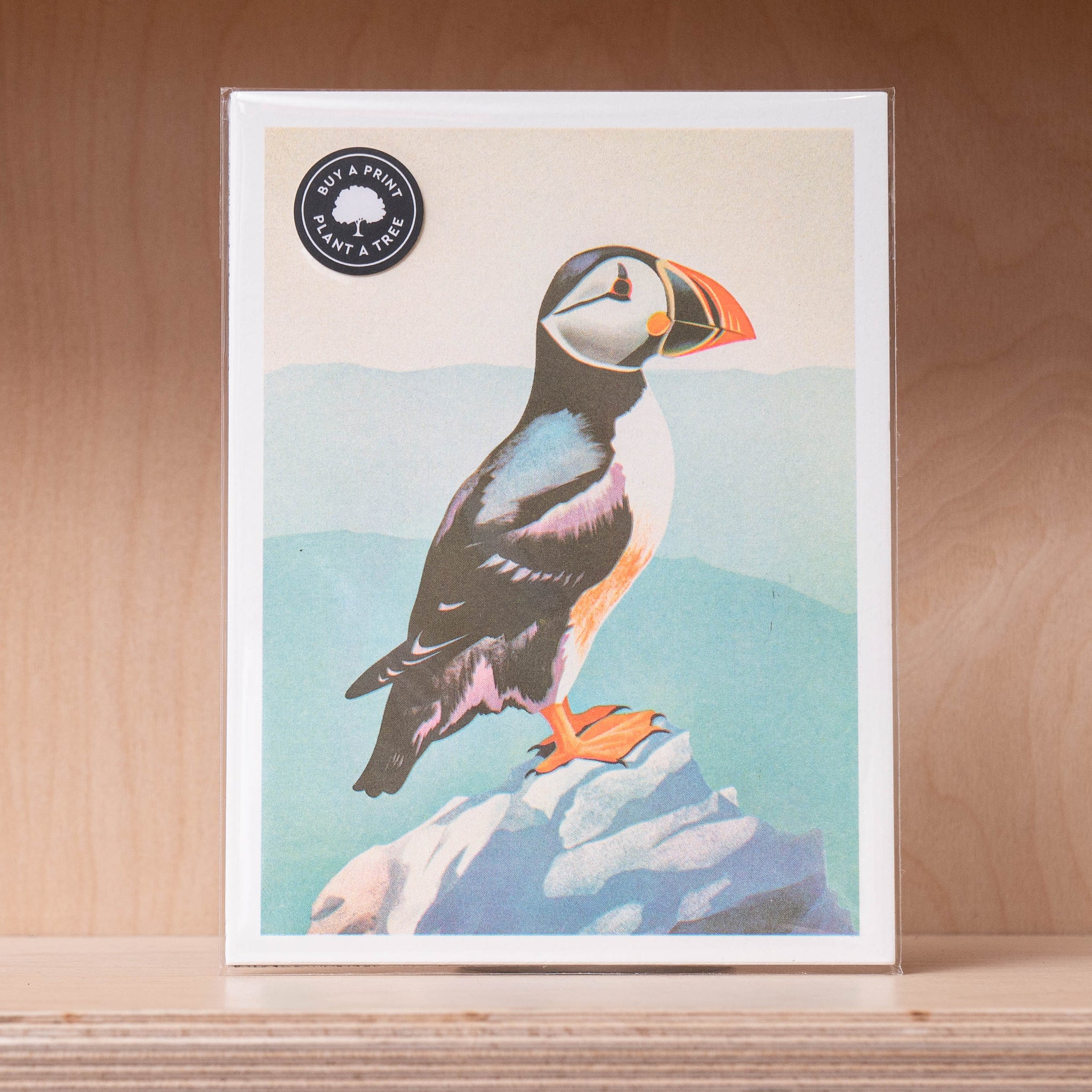 Puffin Riso Graph Print