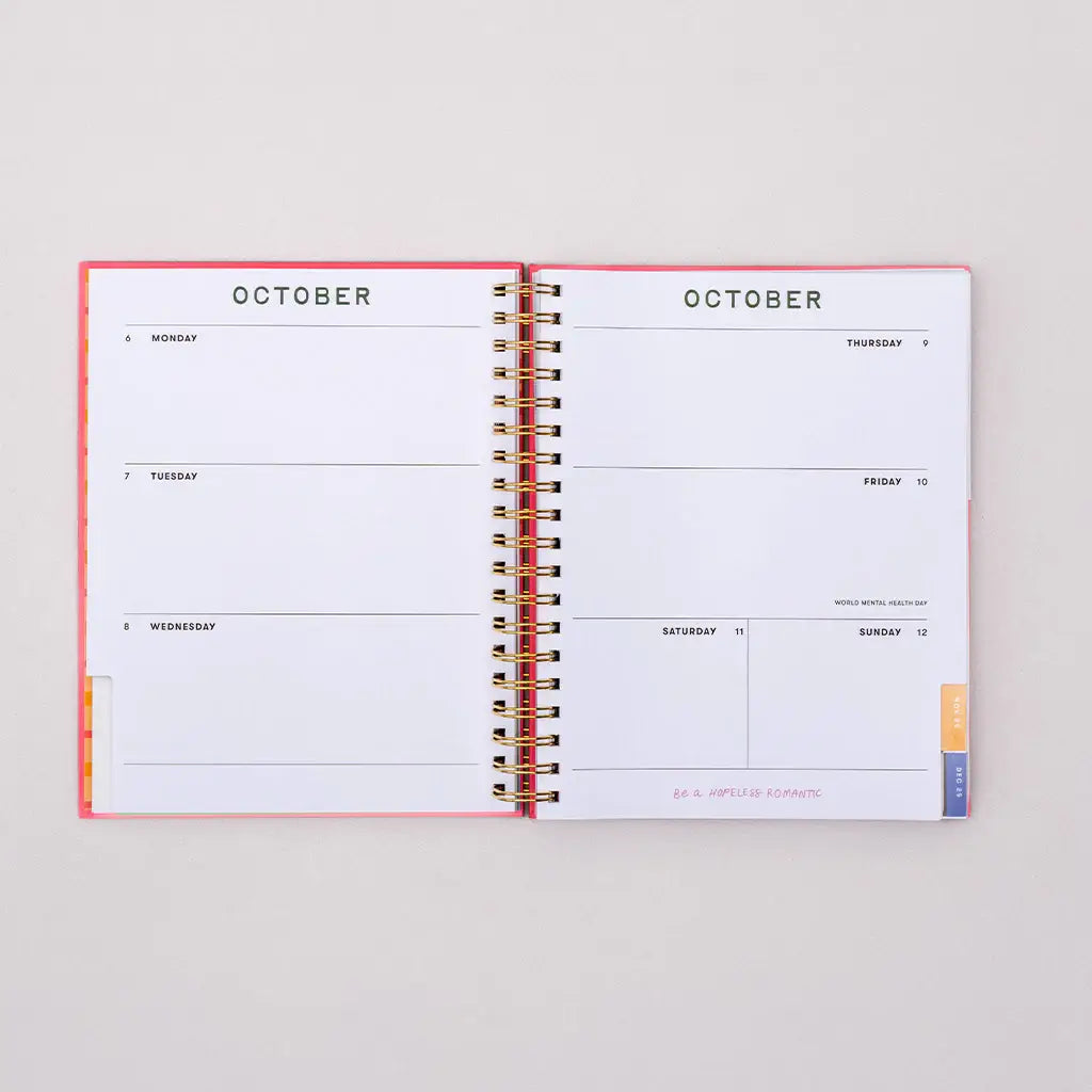 Ban.do 17 Month Large Hardback Planner- Ivory Floral