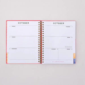Ban.do 17 Month Large Hardback Planner- Ivory Floral
