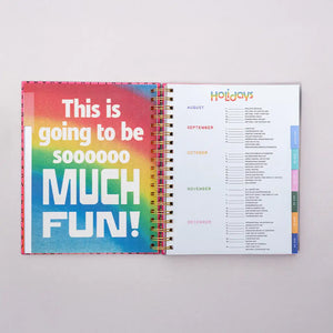 Ban.do 17 Month Large Hardback Planner- Ivory Floral