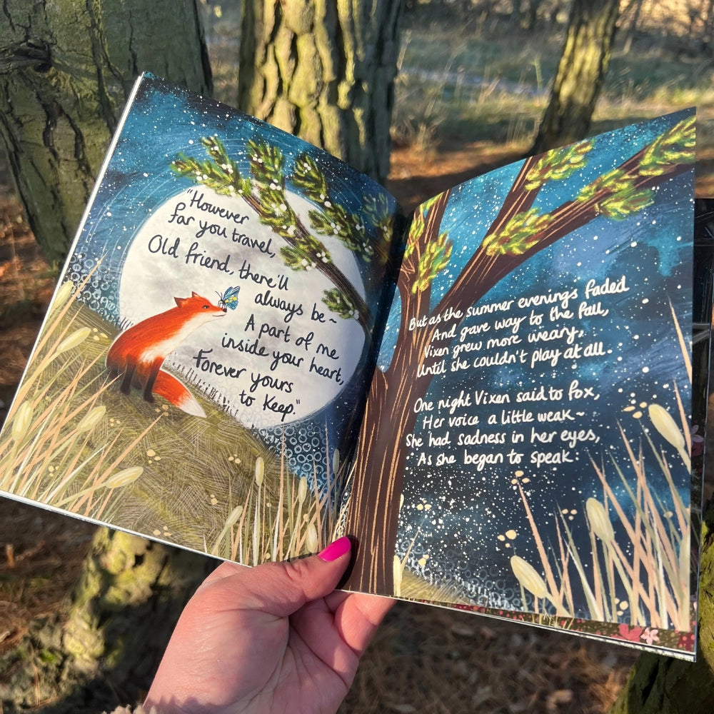 Fox Under The Moon - The Longest Night - Paper Back Book & Bookmark