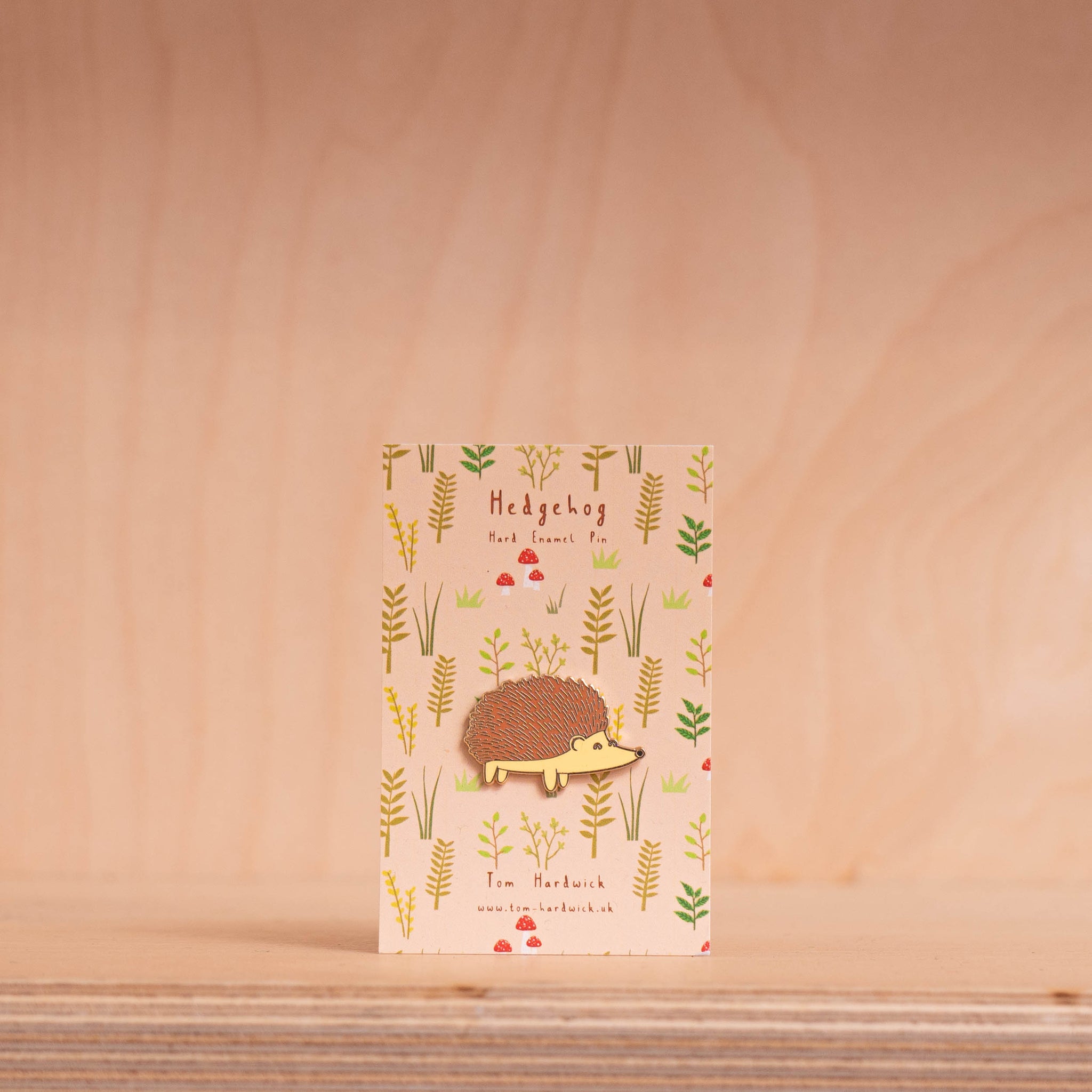 Tom Hardwick Enamel Pin - Hedgehog