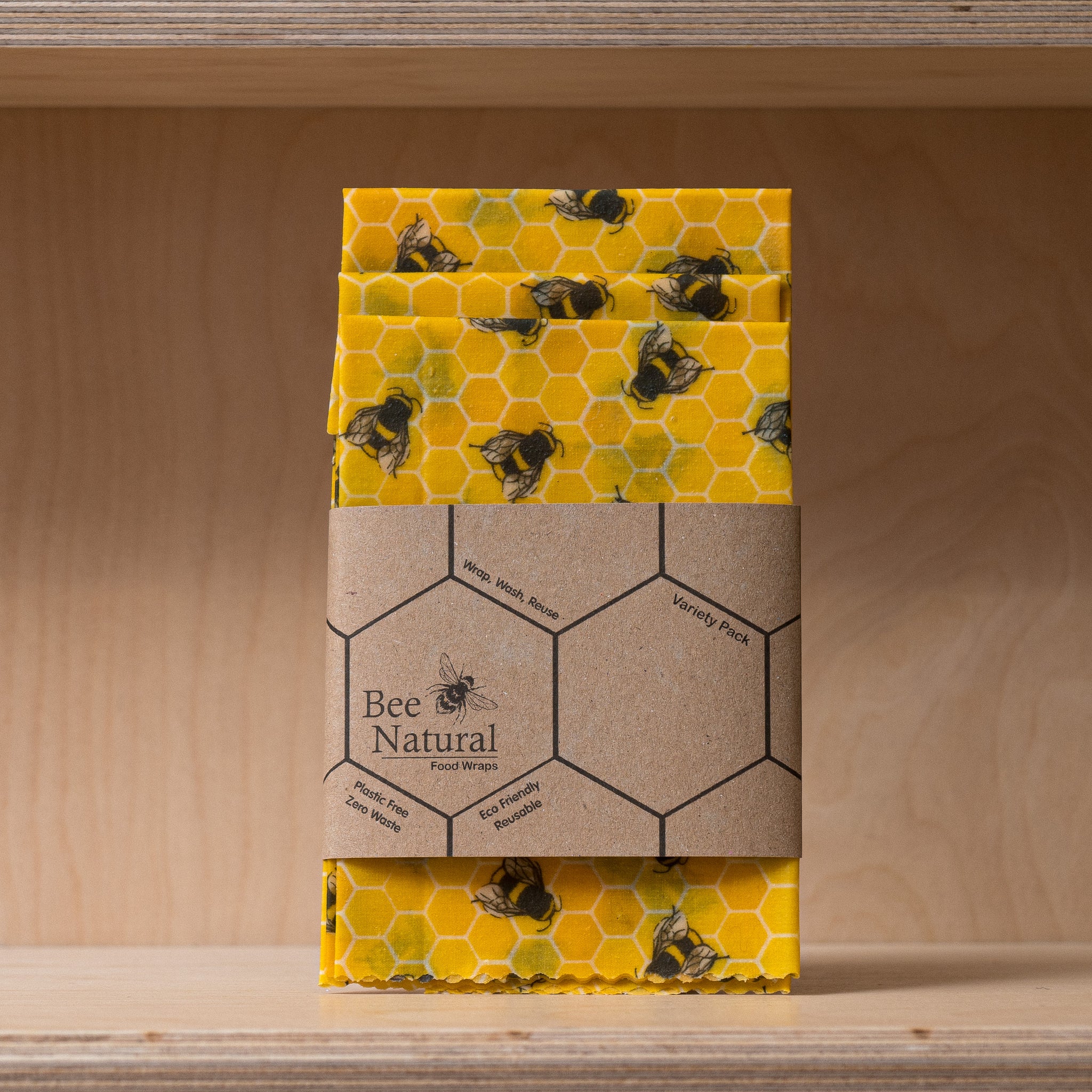 BeeNatural Yellow Bee- Eco Beeswax Wraps
