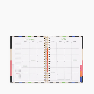 Ban.do 17 Month Hardback Planner- Black Stripes