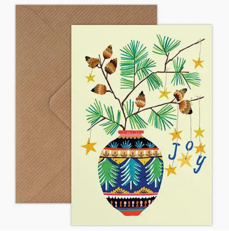 Brie Harrison Joy Christmas - Greetings Card