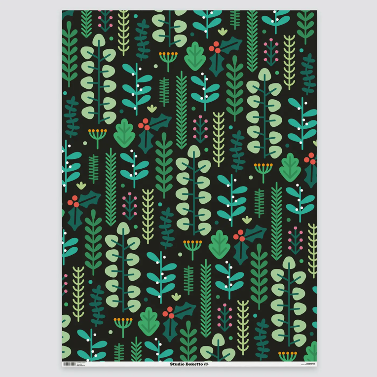 Studio Boketto - Botanical Christmas - Giftwrap