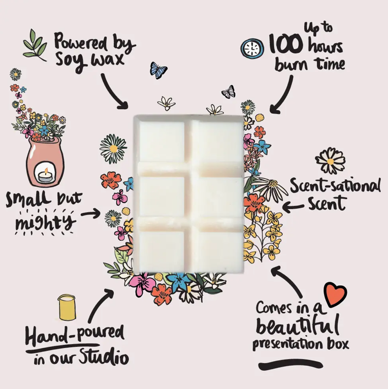 The Flora Lab Sicilian Sunbeam Wax Melt Bar - Neroli Mandarin Basil