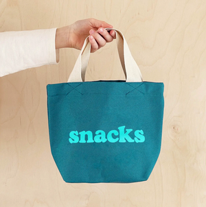 Alphabet Bags Little Canvas Bag - Snacks