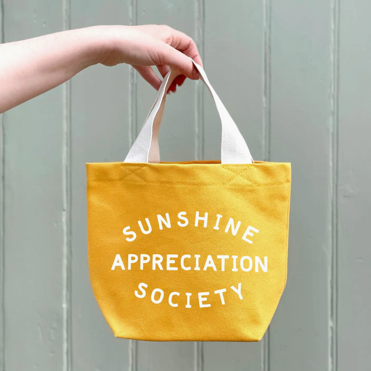 Alphabet Bags Little Canvas Bag - Sunshine Appreciation Society