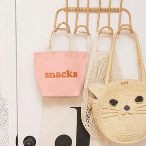 Alphabet Bags Little Canvas Bag - Snacks