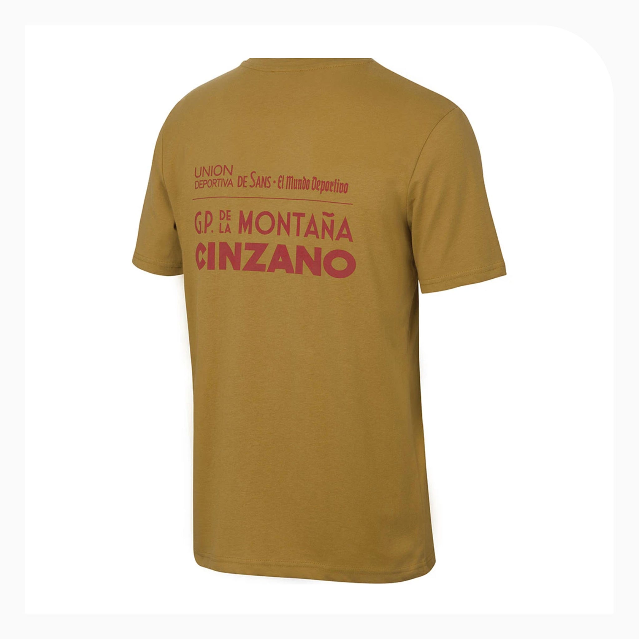 Handmade Cyclist T Shirt Vuelta Catalunya  - Large  Ochre