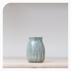 Ali Bradley Curved Striped Vase