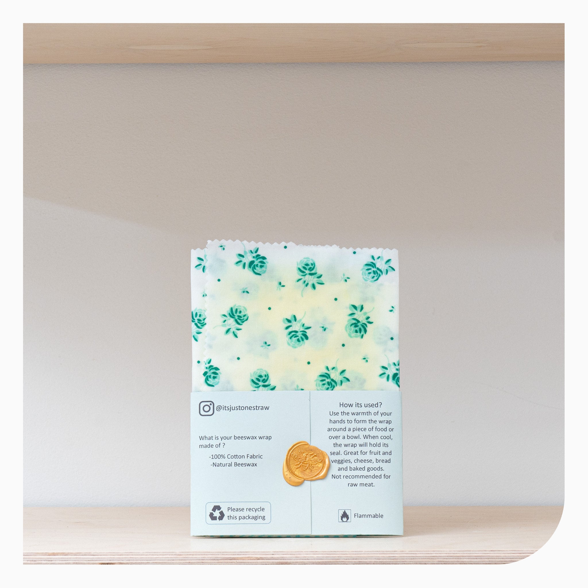 It's Just One Straw - Eco Beeswax Wraps