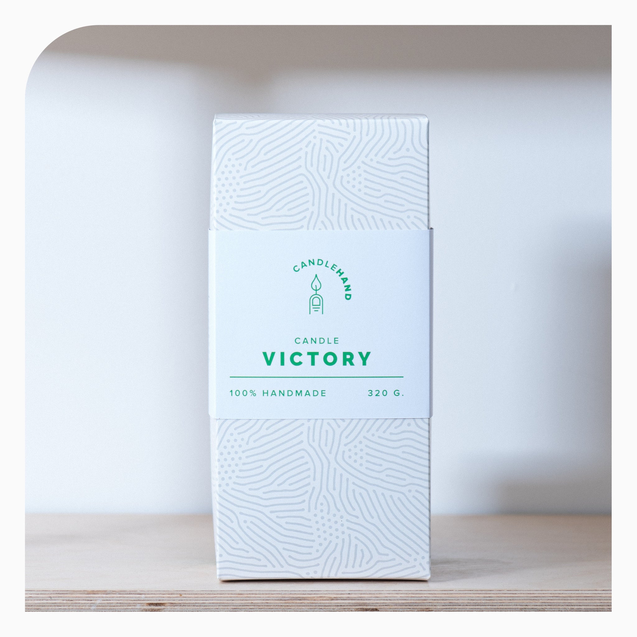 Candle Hand Victory Gesture Candle - Green