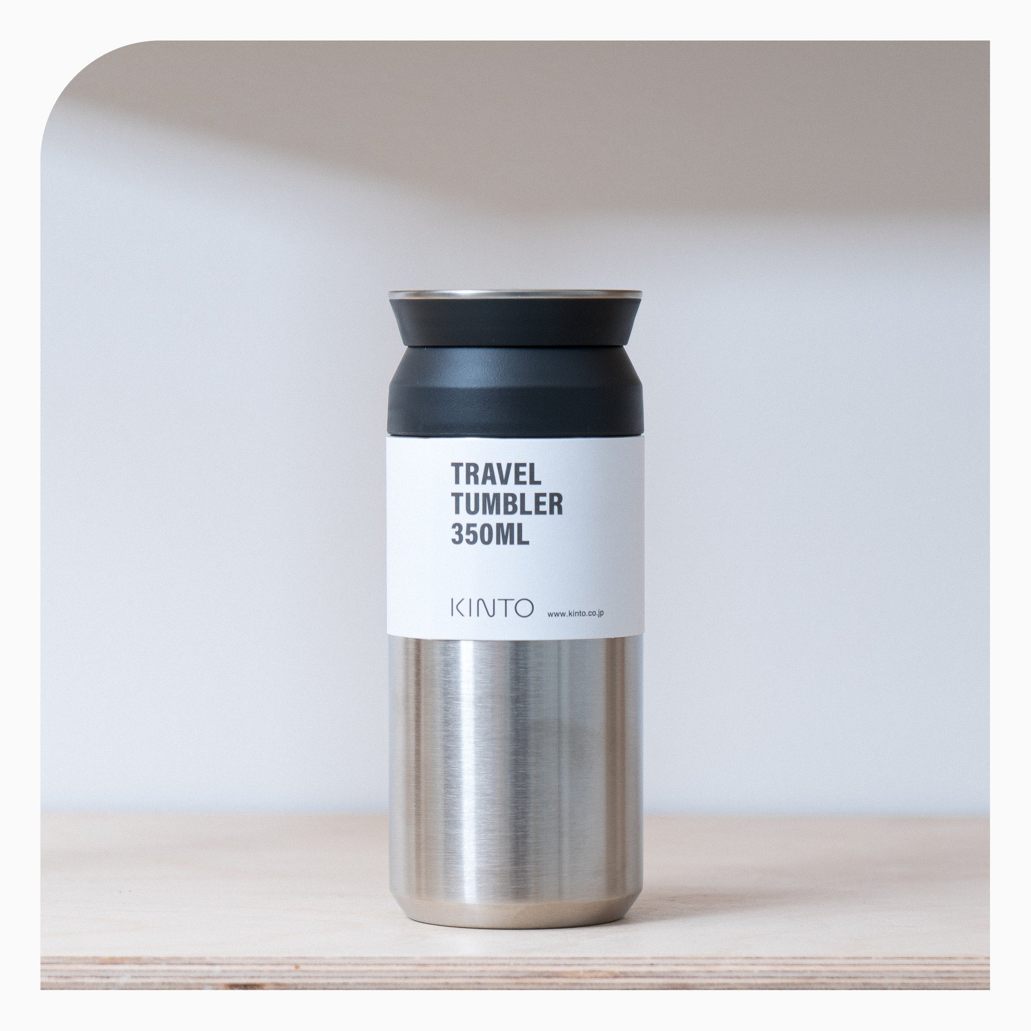 Kinto Travel Tumbler Stainless Steel 350ml - Silver