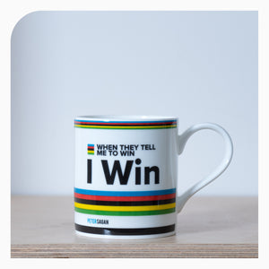 Handmade Cyclist Mug -  Peter Sagan Quote
