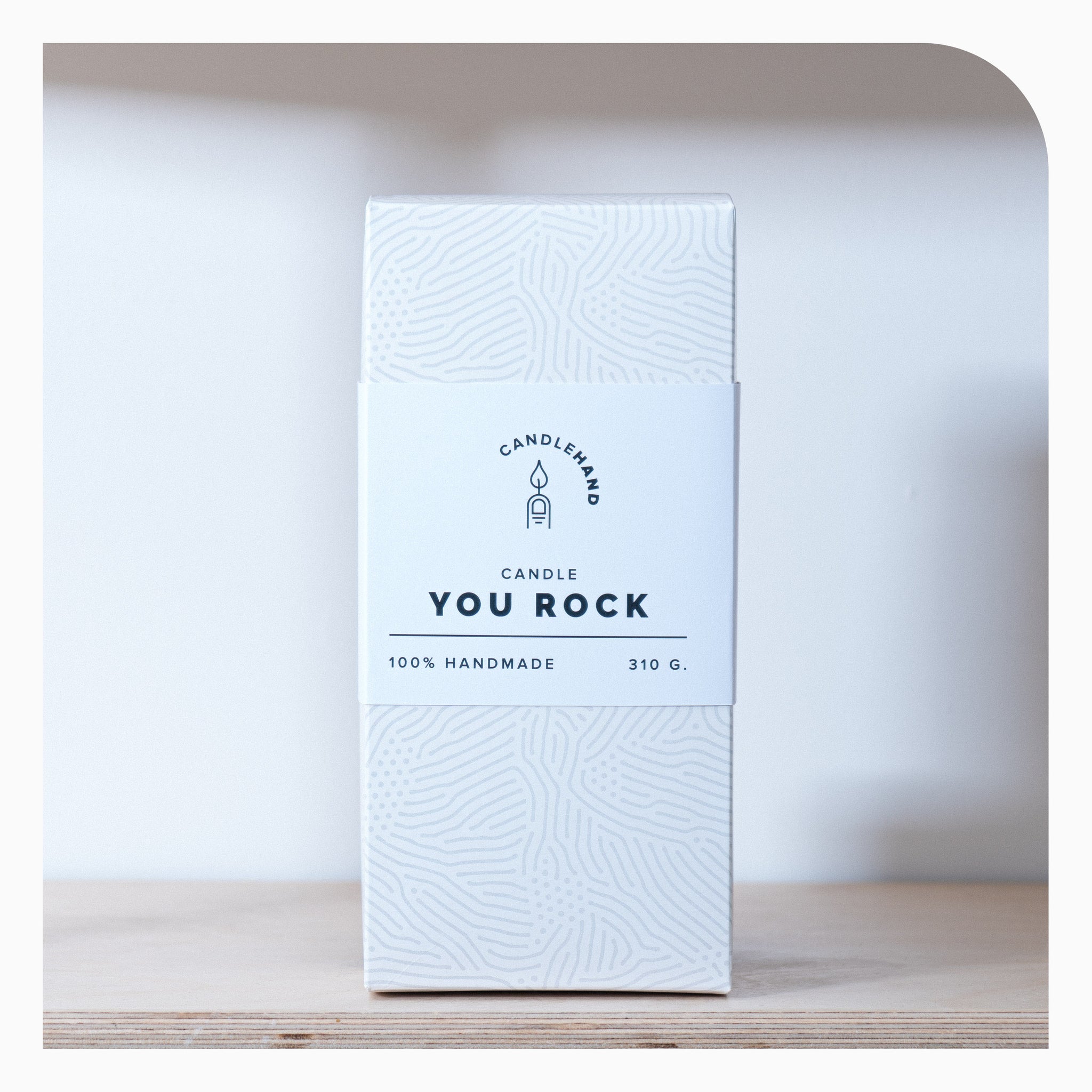 Candle Hand You Rock Candle - Black