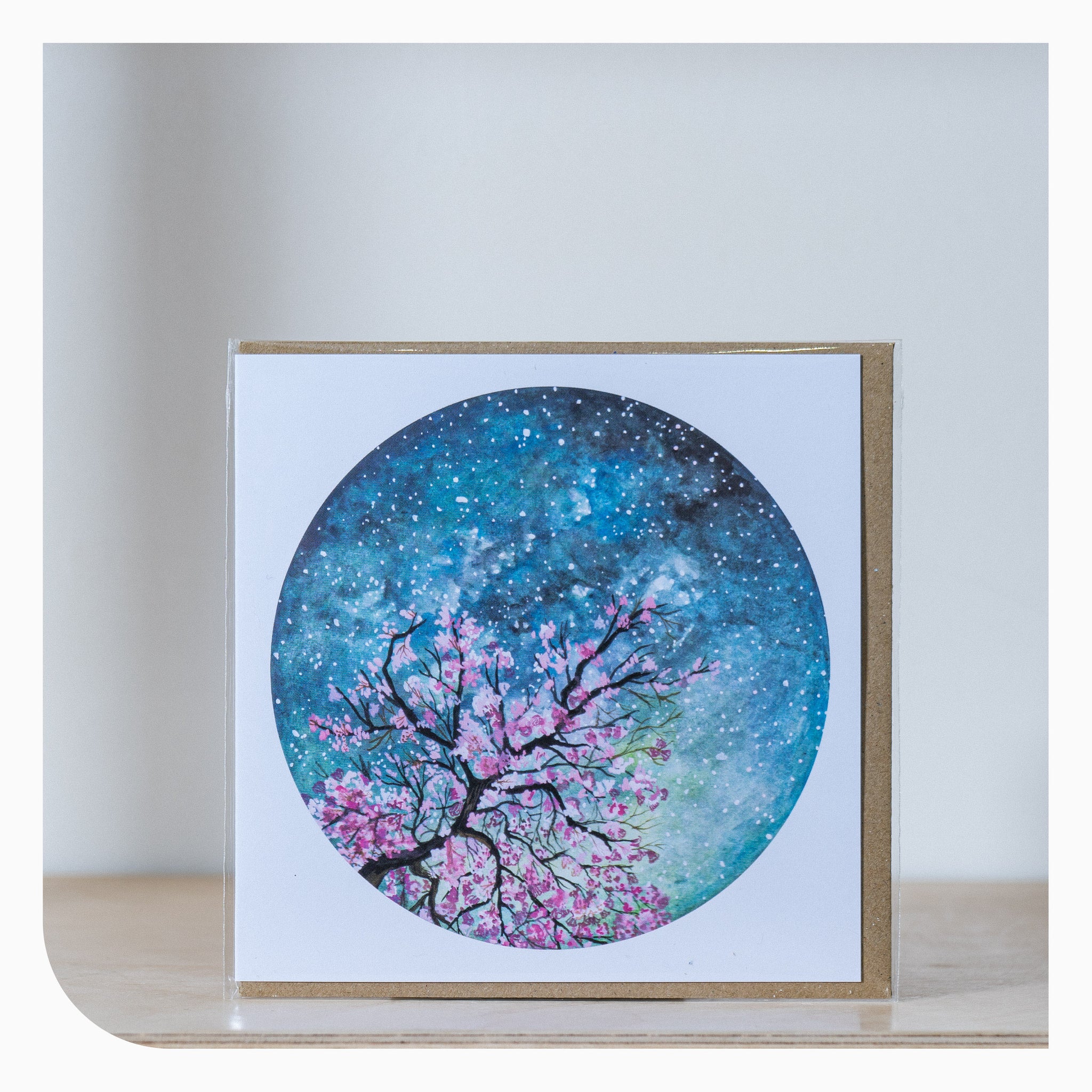 Charis Raine Greetings Card - Cherry Blossom
