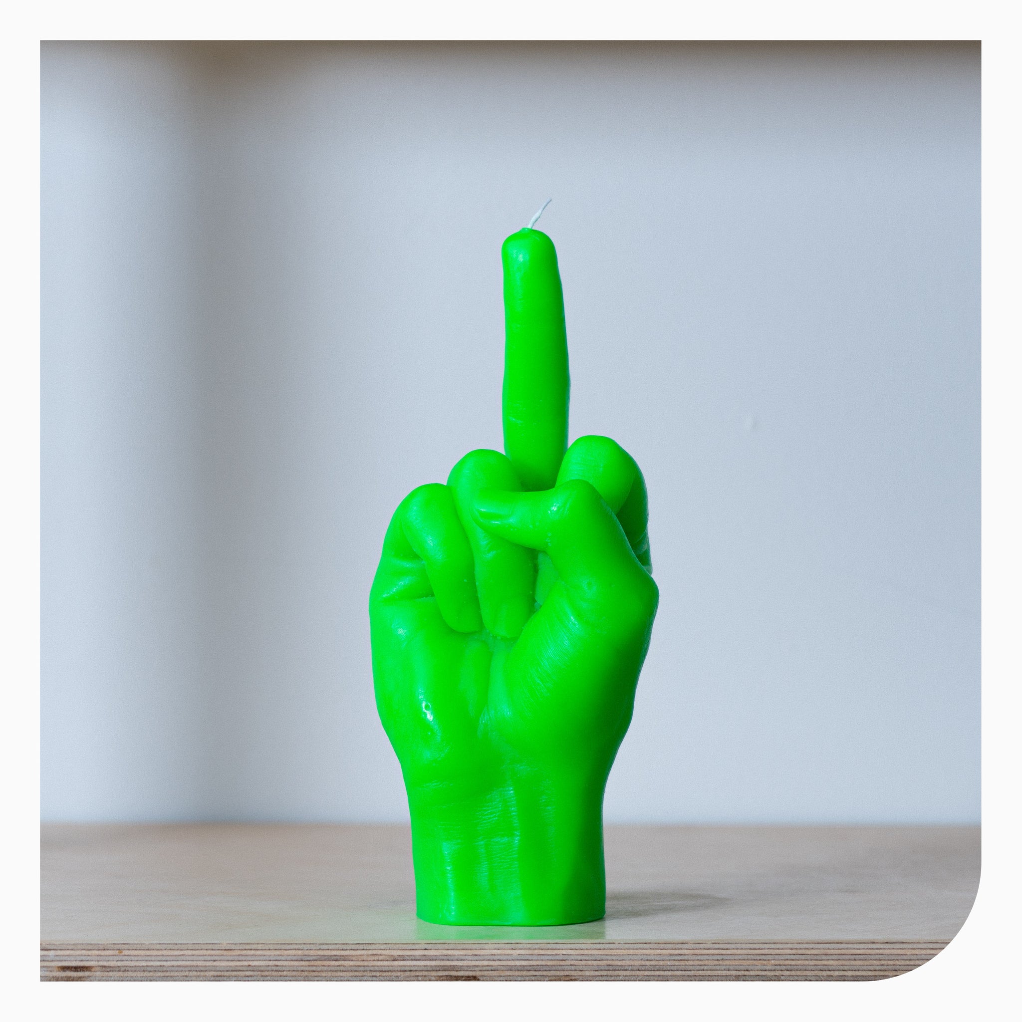 Candle Hand F*ck You Candle - Neon Green