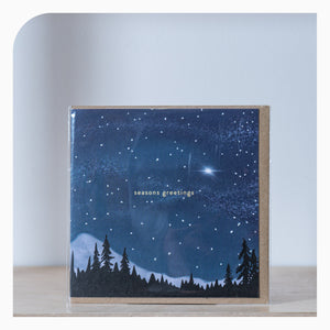 Charis Raine Greetings Card - Seasons Greetings Skies