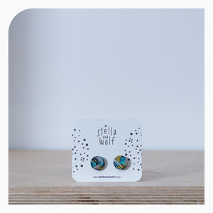 Stella and Wolf Modern Abstract Stud Earings