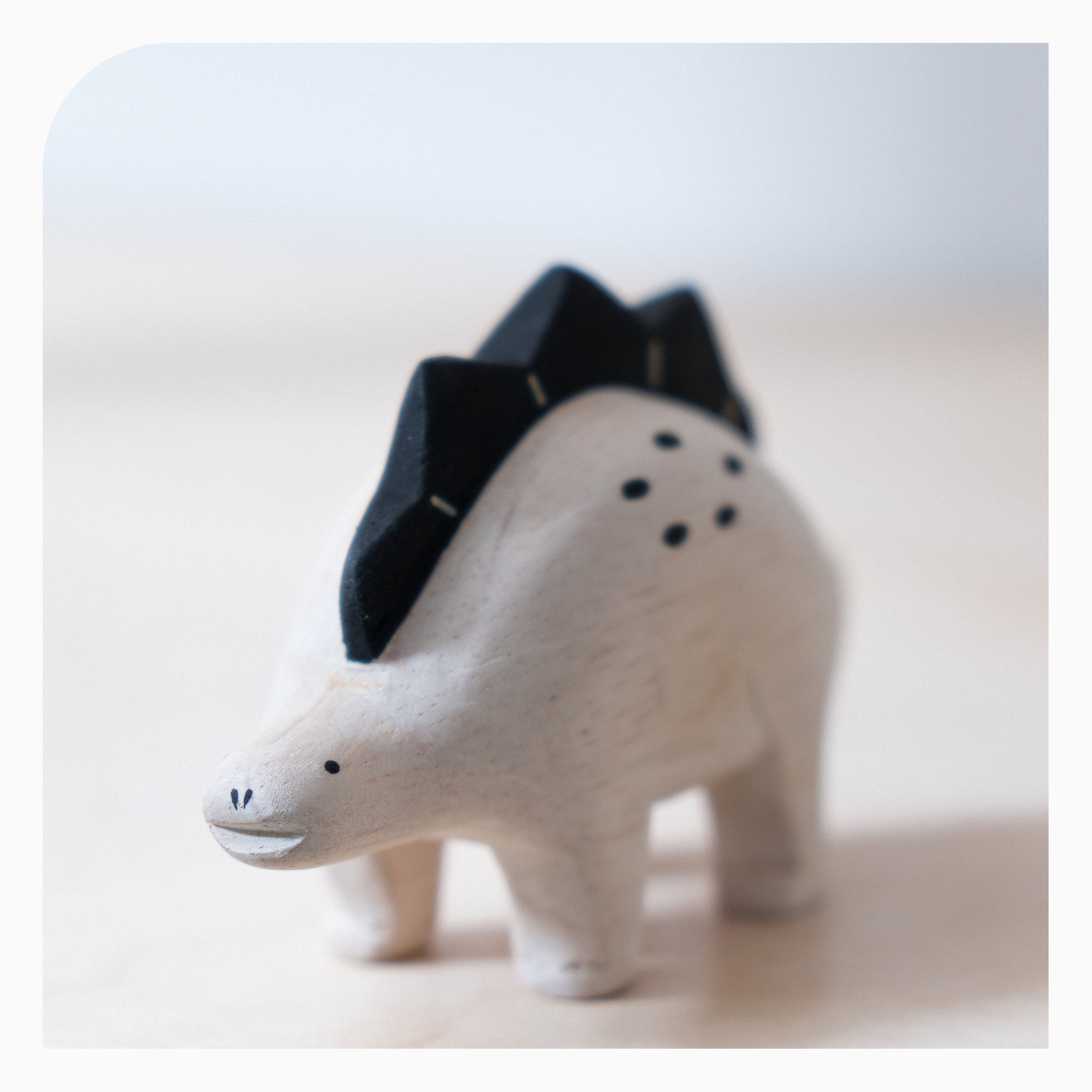 T-Lab 'PolePole' Wooden Toy - Stegosaurus