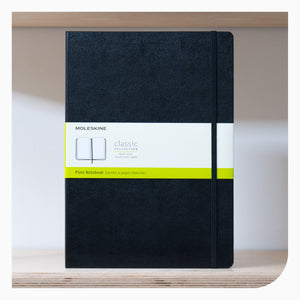 Moleskin Hardcover Notebook A4 Plain - Black