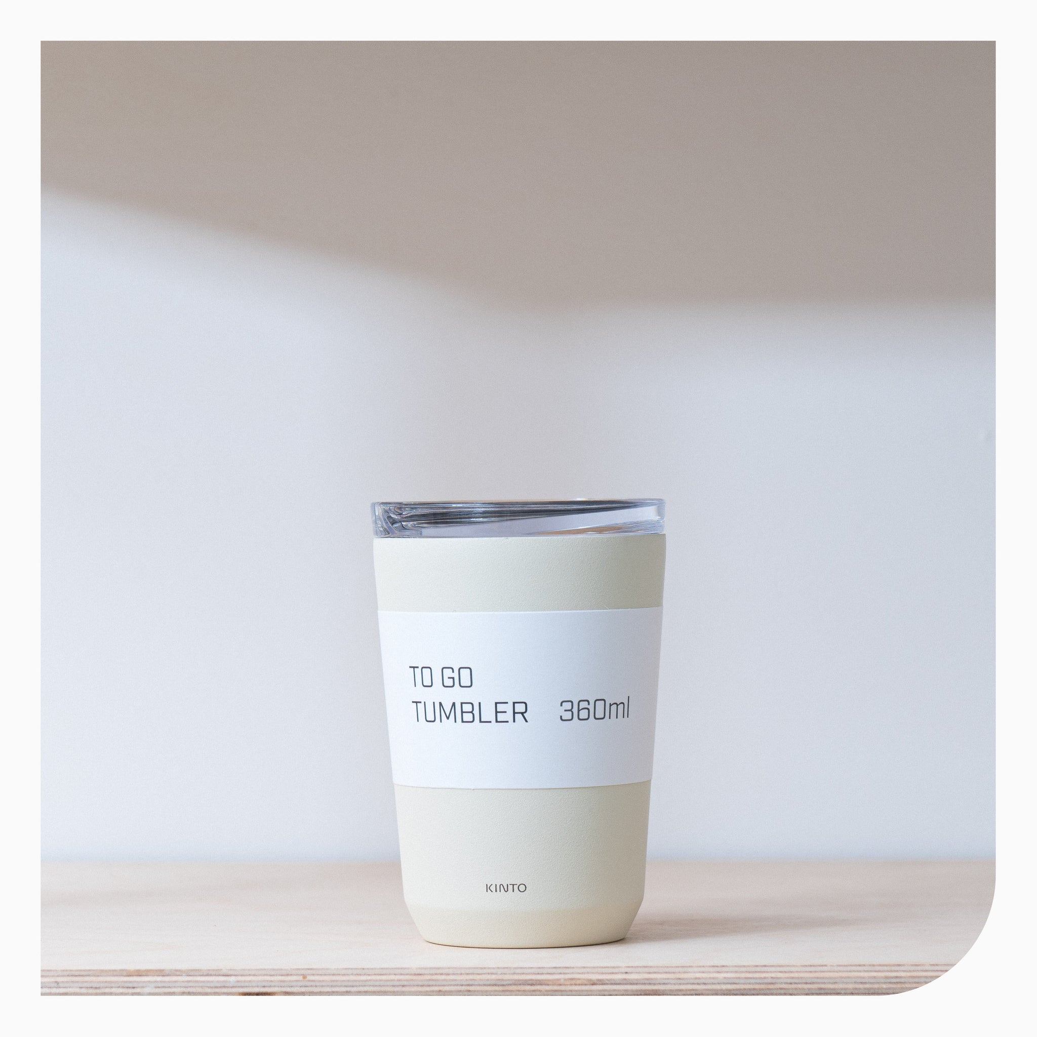 Kinto Re-usable Takeaway Cup - 360ml Chalky White