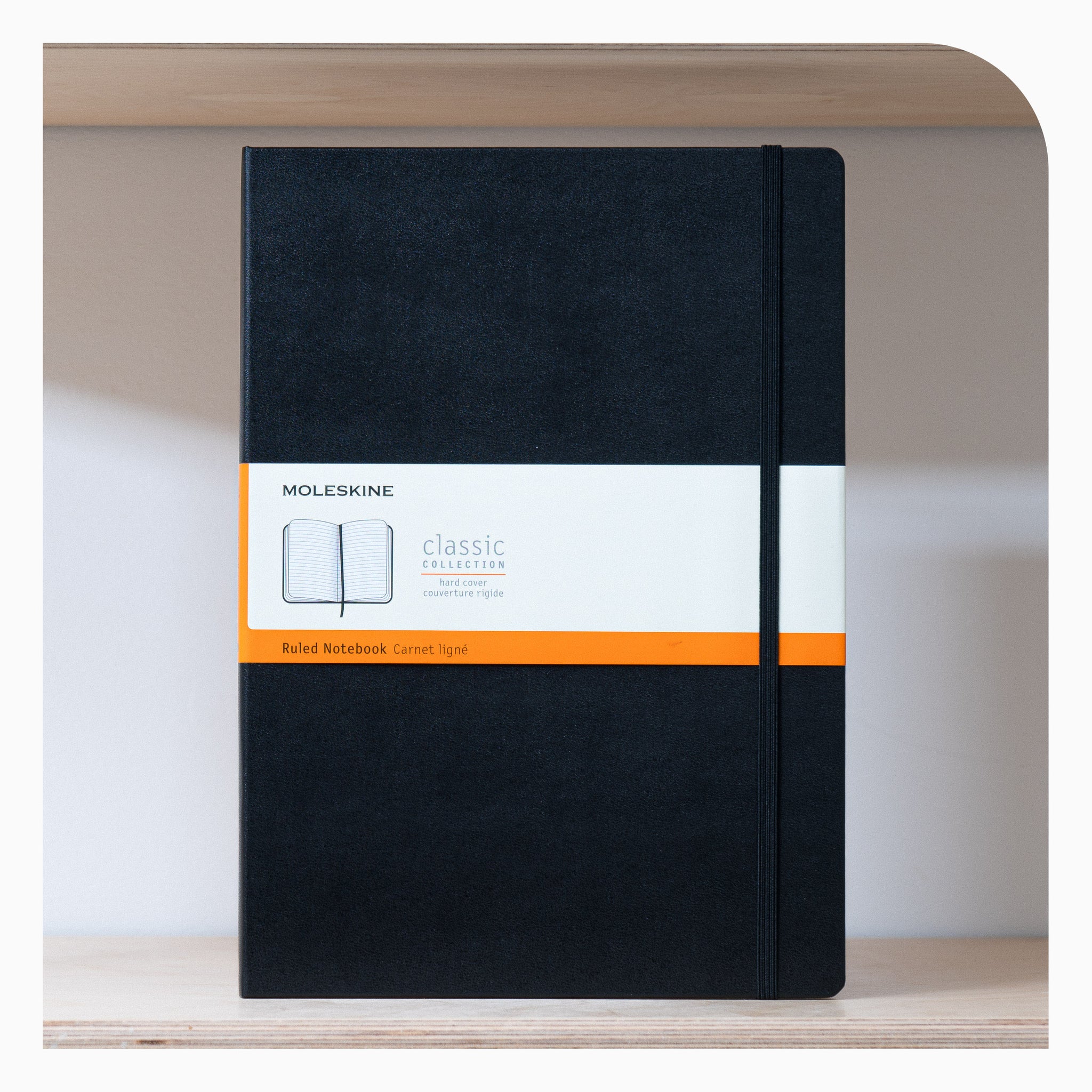 Moleskin Hardcover Notebook A4 Ruled - Black