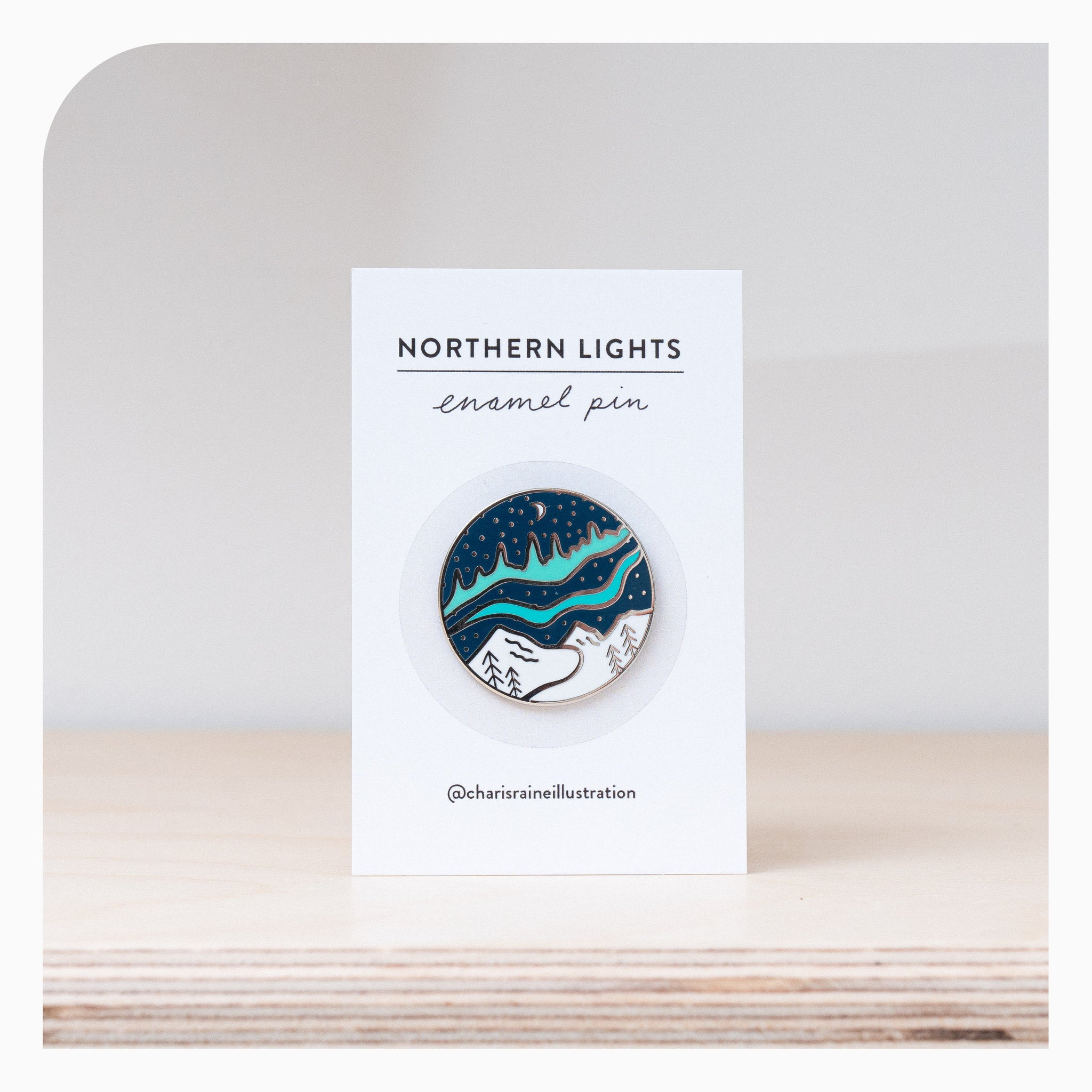 Charis Raine Enamel Pin Badge - Northern Lights