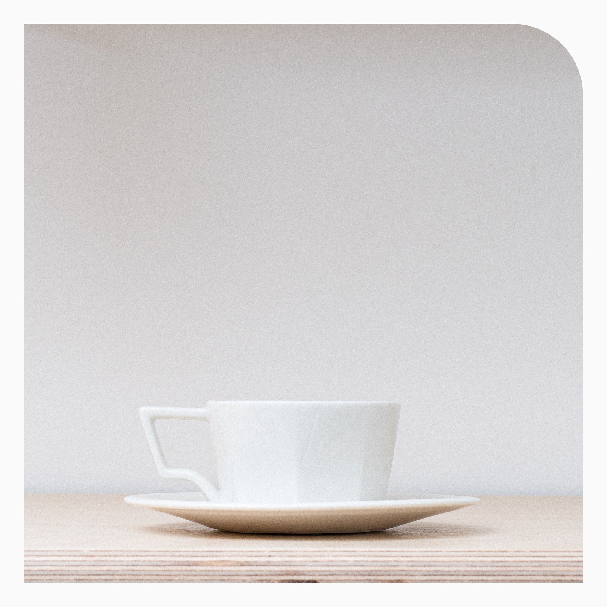 Kinto SCS White Espresso Cup & Saucer