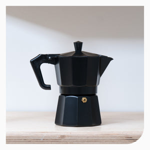 Pezzetti Stove Top Coffee Brewer - 3 Cup - Black