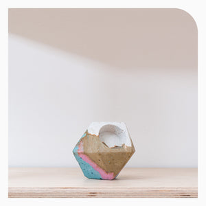 Studio Emma Geometric Tea Light Holder - Icecream