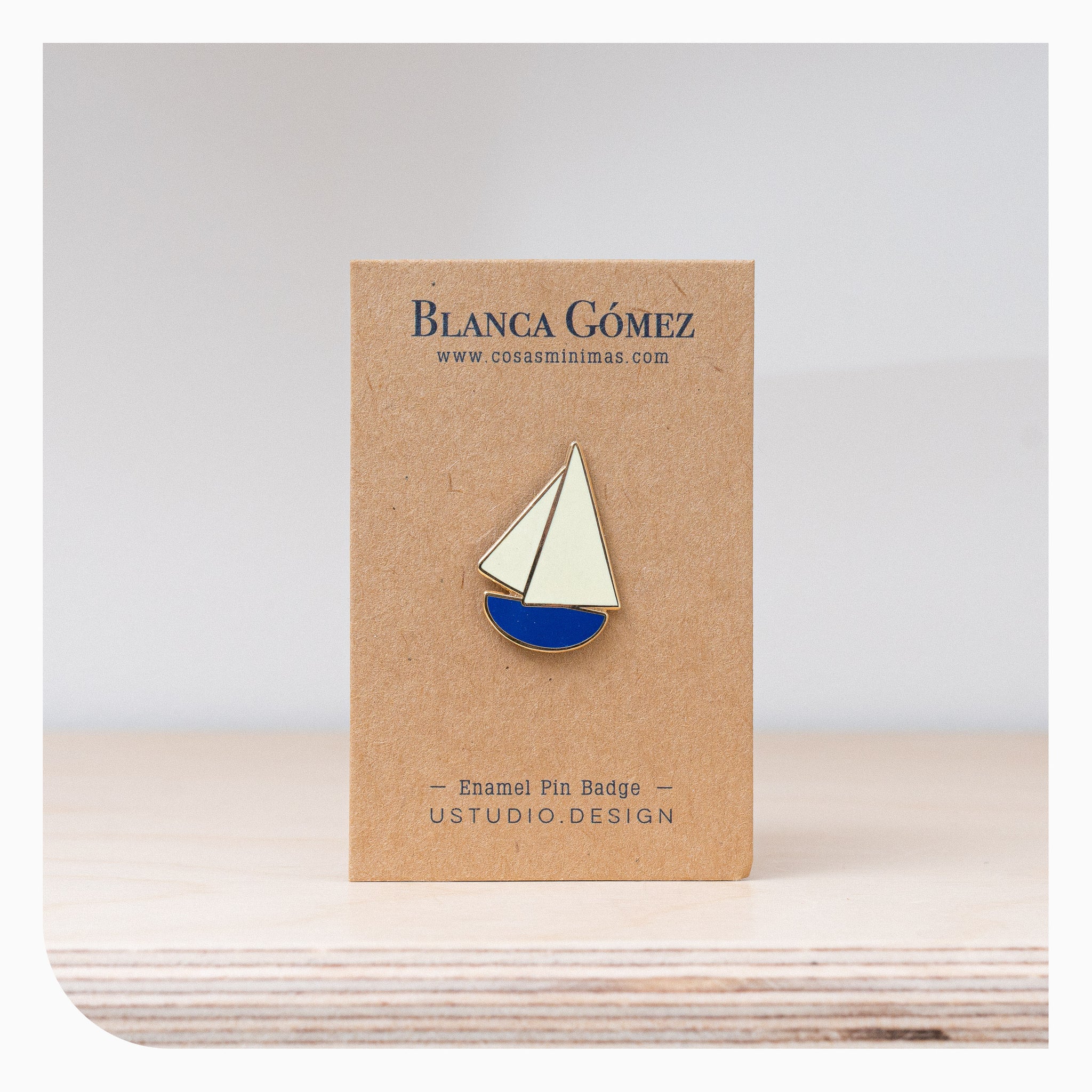 Blanca Gomez Pin Badge- Sail Boat