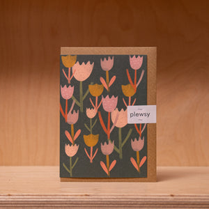 Plewsy Tulip - Greetings Card