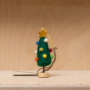 Handmade Felt Mini Christmas Tree Standing Decoration