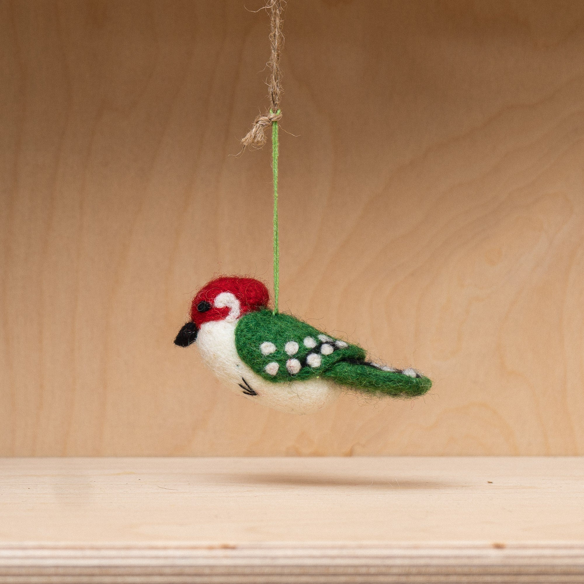 Handmade Felt Winnie the Woodpecker Hanging Decoration