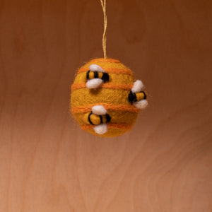 Handmade Biodegradable Hanging Busy Beehive Decoration