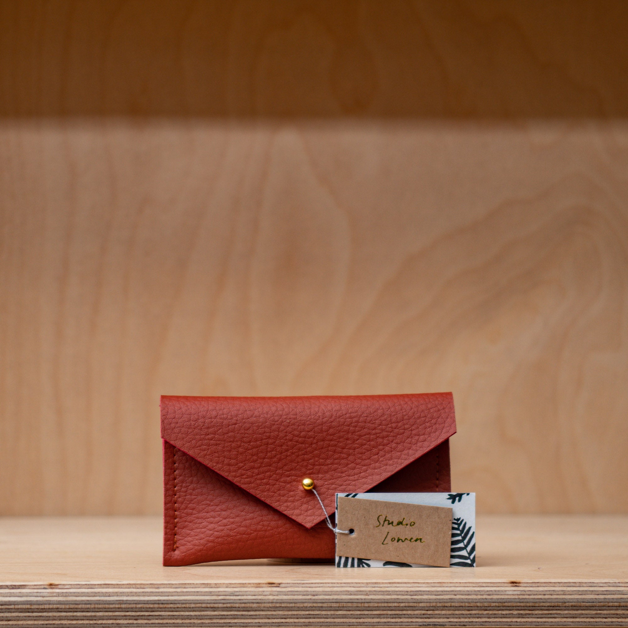 Studio Lowen Leather Card Holder - Terracotta