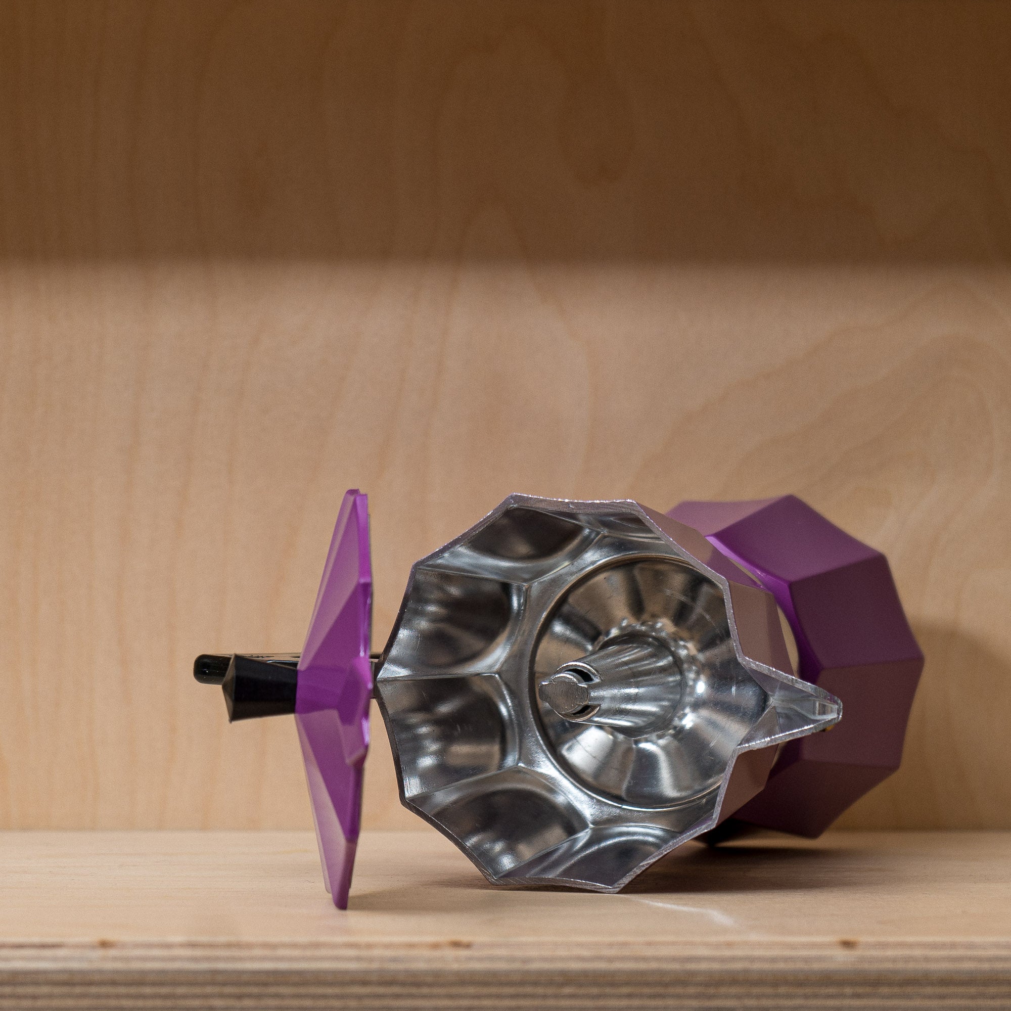 Pezzetti Aluminium 6 Cup Moka Pot - Lilac