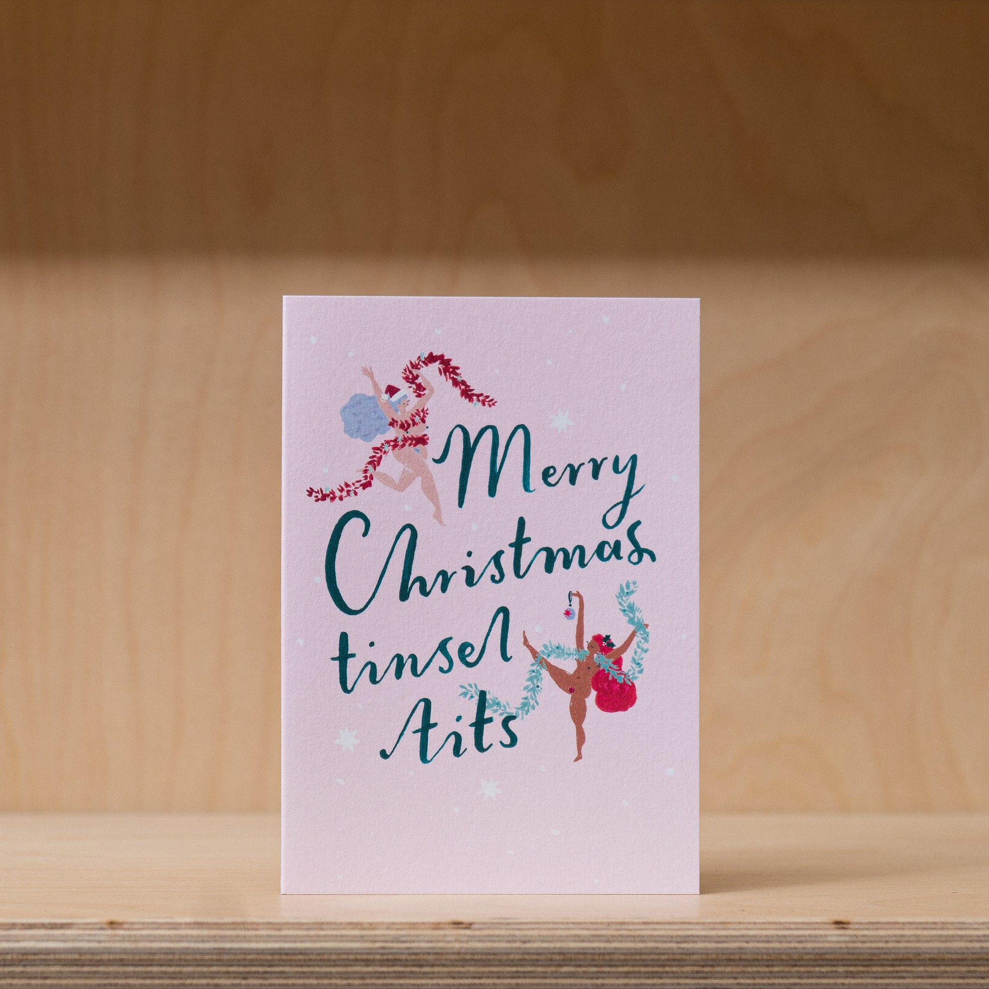 Sister Paper Co. Tinsel Tits Christmas Card
